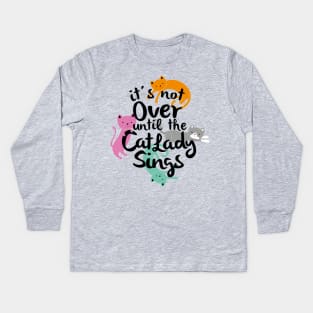 Cat Lady Kids Long Sleeve T-Shirt